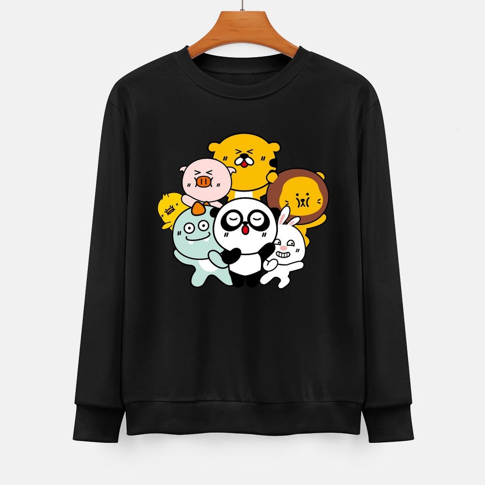 Front Patterned Long Sleeve TopLong Lasting TrueComfort